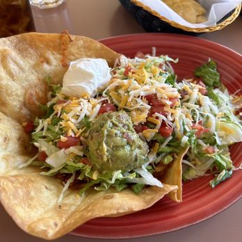 La Hacienda del Sazon - Taco salad with shredded beef. - Mexican Near Me - Minden, Nevada