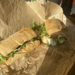 Caprese sandwich and Hibiscus tea