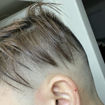 Maestro Barbershop - Now His Left Ear was bleeding too...I seriously don't know what is going on with that CRAZY BARBER and the Owner treated us like crap. - Barbers Near Me - Anaheim, California