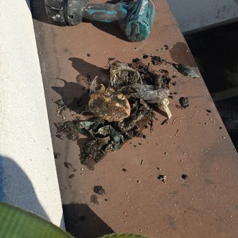 Bresnahan Rain Gutter Cleaning - Junk trapped in the gutters - Gutter Services Near Me - Long Beach, California Bresnahan Rain Gutter Cleaning - Junk trapped in the gutters - Gutter Services Near Me - Long Beach, California