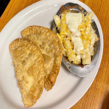 Virgin Island Thyme - Empanadas with side of mac and cheese. - Caribbean Near Me - Orlando, Florida Virgin Island Thyme - Empanadas with side of mac and cheese. - Caribbean Near Me - Orlando, Florida