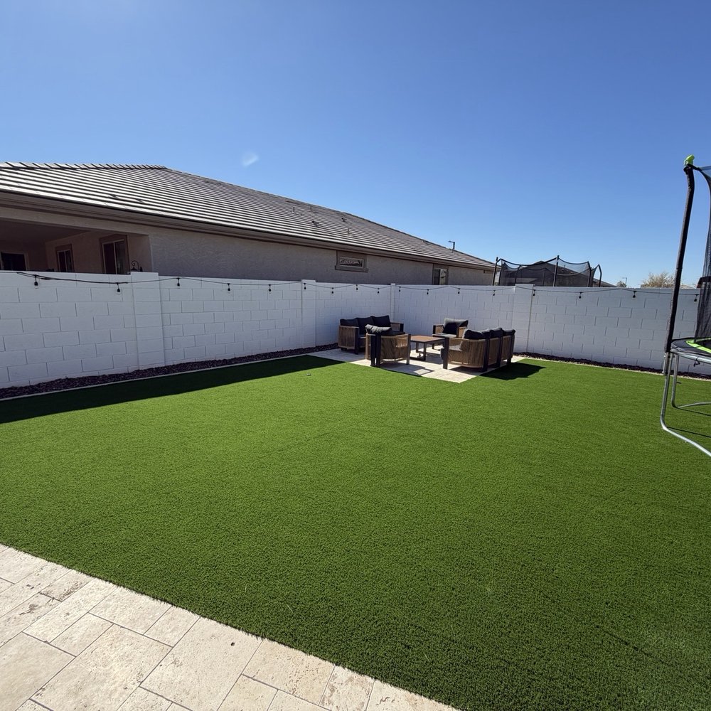 Tribal Waters - Travertine, turf and gas line for firepit - General Contractors Near Me - Phoenix, Arizona Tribal Waters - Travertine, turf and gas line for firepit - General Contractors Near Me - Phoenix, Arizona
