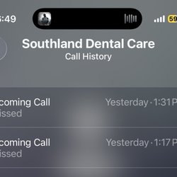 Southland Dental Care - Harassing phone calls from an employee.