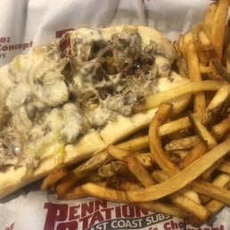 Philly cheese and fries. Delicious!!!