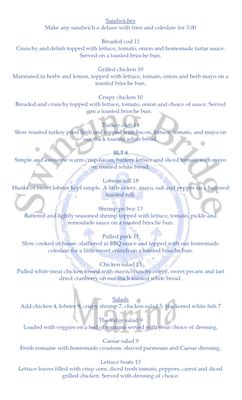 Menu photo 2 Swinging Bridge Lake Marina Monticello, NY Menu photo 2 Swinging Bridge Lake Marina Monticello, NY