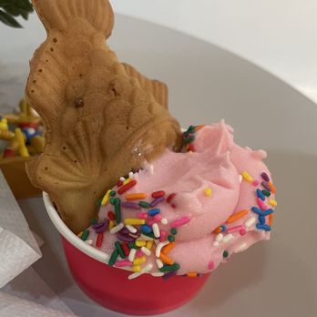 Sweet Society - Watermelon Dairy Free Ice Cream with Waffle - Desserts Near Me - Baton Rouge, Louisiana Sweet Society - Watermelon Dairy Free Ice Cream with Waffle - Desserts Near Me - Baton Rouge, Louisiana