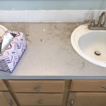 Kate's Tidy Cleaning - BEFORE-Master bathroom - Office Cleaning Near Me