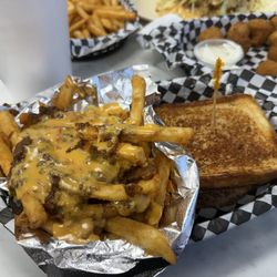Burger Fresh - Patty melt and loaded fry's