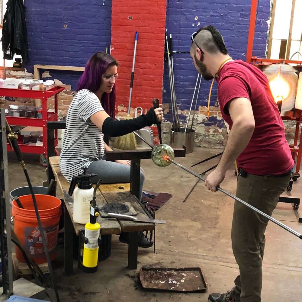 stARTup Studios - Glass class with Bryan - making a floppy bowl - Art Classes Near Me - Macon, Georgia stARTup Studios - Glass class with Bryan - making a floppy bowl - Art Classes Near Me - Macon, Georgia