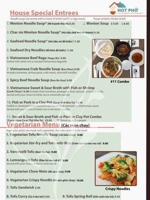 Menu photo 2 Hot Pho Kent, WA