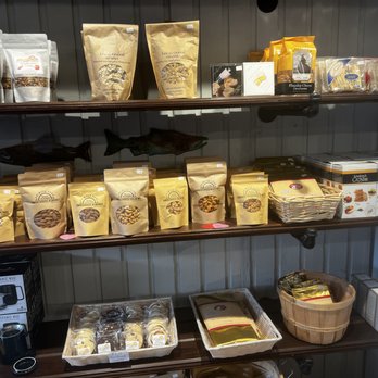 Crimson Cove - a shelf of coffee and tea bags - Cheese Shops Near Me - Poulsbo, Washington Crimson Cove - a shelf of coffee and tea bags - Cheese Shops Near Me - Poulsbo, Washington