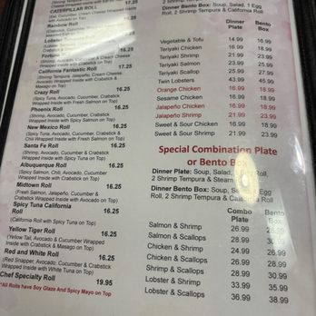 Bento Sushi - menu - Sushi Bars Near Me - Albuquerque, New Mexico