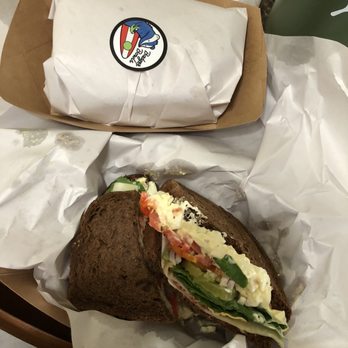 Badger Bowls - Bacon & Egg Salad Sandwich on squaw bread - Juice Bars & Smoothies Near Me - Redlands, California