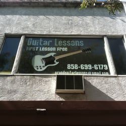 North County Guitar Lessons - Front window
