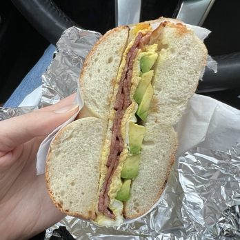 Bagel Pub - Eggs, turkey bacon, and avocado on a plain bagel - Juice Bars & Smoothies Near Me - Brooklyn, New York Bagel Pub - Eggs, turkey bacon, and avocado on a plain bagel - Juice Bars & Smoothies Near Me - Brooklyn, New York