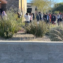 Social Security Administration - The line of 100 hour before opens, u will be here all day. No food/drinks allowed. unacceptable for us who can't sit for long.
