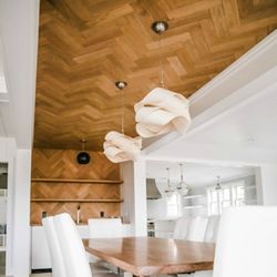 House of Carpet -Naples - We don't just do your floors! These wood accent walls + ceilings add such a trendy, dreamy look to your space.. Let's make it happen!