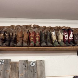 Dave's Boots - Just some of the owner's collection of cowboy boots!