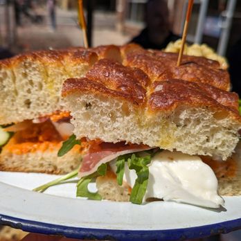 Leven Deli - Tomato Pesto & Mozzarella ($17) - 4.5 stars. Focaccia was heavenly soft, mozzarella and tomatoes amazing. Great. Mon lunch 2024-04-08 - Sandwiches Near Me - Denver, Colorado Leven Deli - Tomato Pesto & Mozzarella ($17) - 4.5 stars. Focaccia was heavenly soft, mozzarella and tomatoes amazing. Great. Mon lunch 2024-04-08 - Sandwiches Near Me - Denver, Colorado