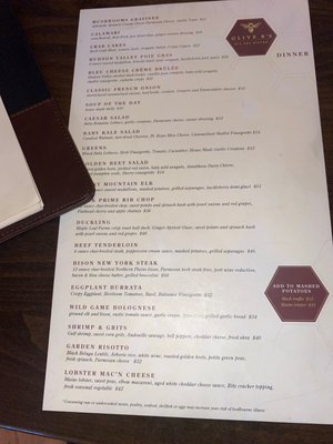 Menu photo 1 Olive B's Big Sky Bistro Big Sky, MT Menu photo 1 Olive B's Big Sky Bistro Big Sky, MT