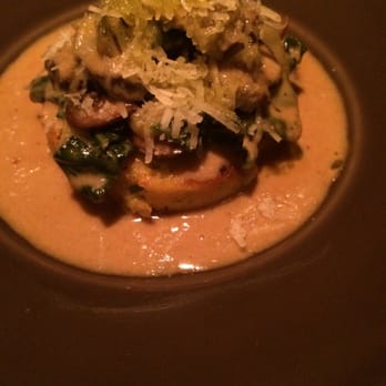 Salt Yard - Baked polenta with mushroom and chard - Tapas Bars Near Me - London, XGL