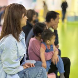 Peekaboo Play Centre - Parents enjoying the magic show.