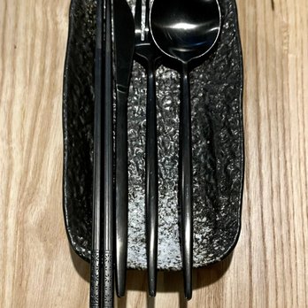 Yunta Nikkei - Cool, black silverware - Peruvian Near Me - Charlotte, North Carolina