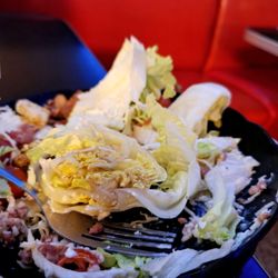 Iarias Italian Restaurant - Lighting isn't great, but the inside of this wedge salad was beyond brown.