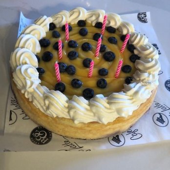 Cafe Latte - Lemon Blueberry cheesecake - Comfort Food Near Me - Saint Paul, Minnesota