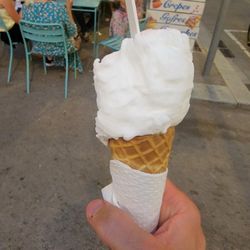 Belgious - lemon gelato cone