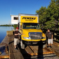 Jordan's Moving - A full truck on a barge heading to Useppa Island