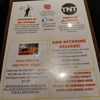 JD's Tavern - Ads. - American Near Me - Apex, North Carolina
