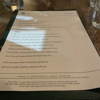 Ruibin - Menu - Seafood Near Me - Galway, G