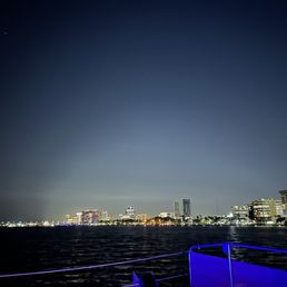 Sunset and night sky on the boat Sunset and night sky on the boat