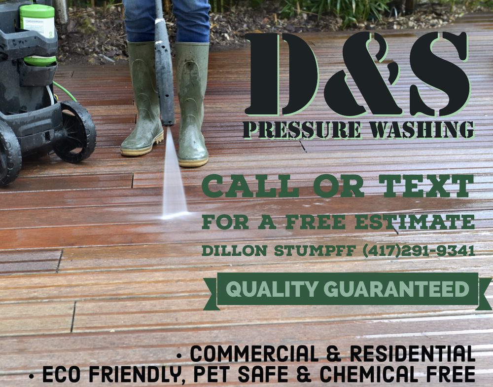 D&S PRESSURE WASHING Joplin, Missouri Pressure Washers Phone