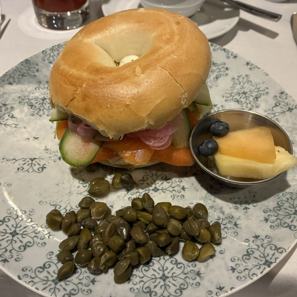Noble - Beagle with smoked salmon - Canadian (New) Near Me - Niagara-On-The-Lake, Ontario Noble - Beagle with smoked salmon - Canadian (New) Near Me - Niagara-On-The-Lake, Ontario
