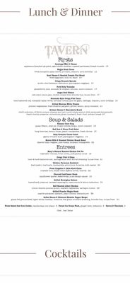 Menu photo 1 Tavern Coronado, CA Menu photo 1 Tavern Coronado, CA