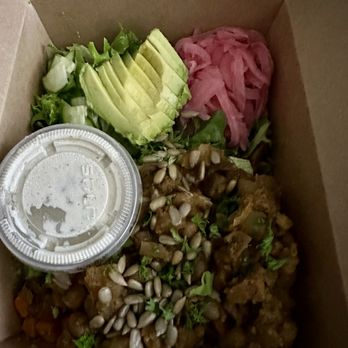 Ben's Fast Food - (V) Chickpea & Potato Garden Bowl - New American Near Me - Anaheim, California Ben's Fast Food - (V) Chickpea & Potato Garden Bowl - New American Near Me - Anaheim, California