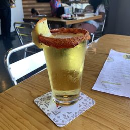 Boca Brava - Ace Hard Cider dressed with a Chamoy and Tajin dressing topped with a pinnaple! Al Attacke!! #AceHardCider #BocaRav #ElPaso #ElPasoStrong - donuts, hard, drink, cider, ace hard cider, ace - Mexican Near Me - El Paso, Texas