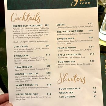 The Green Room - Drink menu - Cocktail Bars Near Me - Ennis, Texas The Green Room - Drink menu - Cocktail Bars Near Me - Ennis, Texas