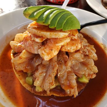 Emporio Sushi Y Mariscos - Tostada comes with extra tostadas on the side. - Bars Near Me - Downey, California Emporio Sushi Y Mariscos - Tostada comes with extra tostadas on the side. - Bars Near Me - Downey, California