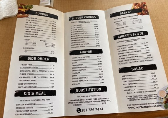 Menu photo 3 Burger House Webster, TX
