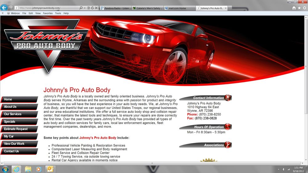 JOHNNY’S PROAUTO BODY Updated August 2024 1010 Hwy 64 E, Wynne