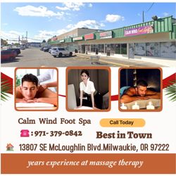 Calm Wind Foot Spa
13807 SE McLoughlin Blvd, Milwaukie, OR 97222
