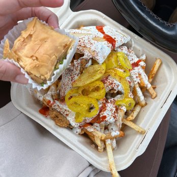 Hefty Gyros - hefty fries with falafel baklava for dessert! - Food Trucks Near Me
