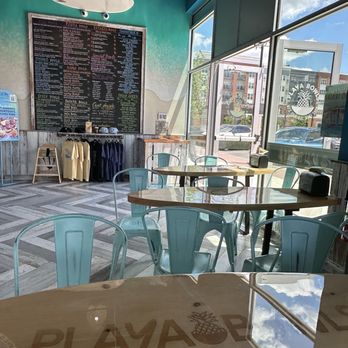 Playa Bowls - Play surfboard tables and menu. - Coffee & Tea Near Me - Ronkonkoma, New York Playa Bowls - Play surfboard tables and menu. - Coffee & Tea Near Me - Ronkonkoma, New York