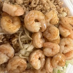 Generous portion of tasty shrimp.