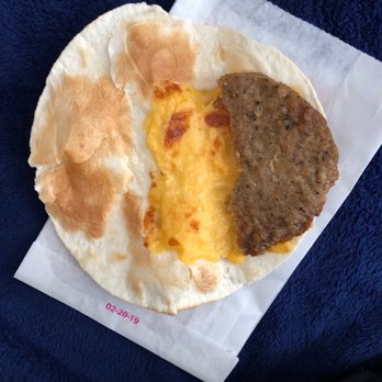 Dunkin' - Sausage egg and cheese wake up wrap with no egg and burnt - Coffee & Tea Near Me - Windham, New Hampshire
