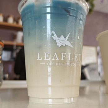 Leaflet Coffee House - Iced Blue Butterfly - Coffee & Tea Near Me - Monterey Park, California