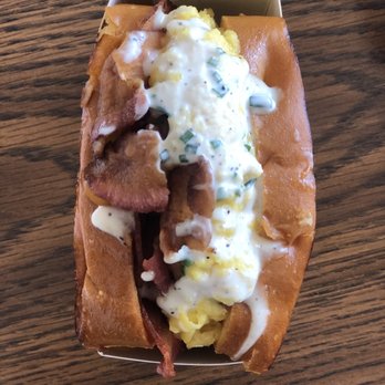 Egg Tuck - Bacon and Cheese Sandwich - Breakfast & Brunch Near Me - West Hollywood, California Egg Tuck - Bacon and Cheese Sandwich - Breakfast & Brunch Near Me - West Hollywood, California